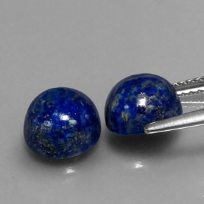 Lapis Lazuli Gemstone in 8 mm (calibrated) Size for Sale, Lapis Lazuli Stone in Royal Blue Color
