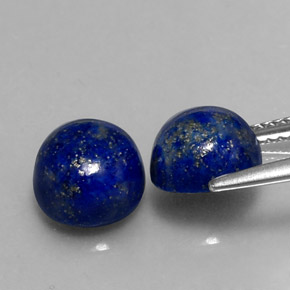 Lapis Lazuli Gemstone in 8 mm (calibrated) Size for Sale, Lapis Lazuli Stone in Royal Blue Color