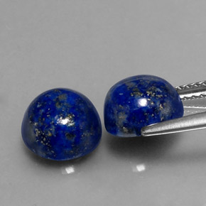Lapis Lazuli Gemstone in 8 mm (calibrated) Size for Sale, Lapis Lazuli Stone in Royal Blue Color