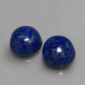 5.20 ct Blue Lapis Lazuli Stone, Natural Lapis Lazuli in Round Cabochon Shape for Sale