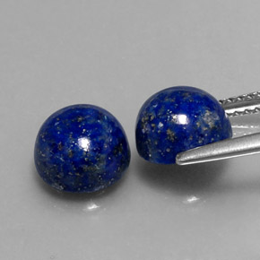 Lapis Lazuli Gemstone in 8 mm (calibrated) Size for Sale, Lapis Lazuli Stone in Royal Blue Color