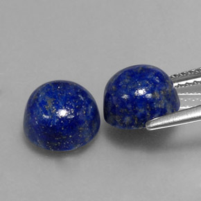 Lapis Lazuli Gemstone in 8 mm (calibrated) Size for Sale, Lapis Lazuli Stone in Royal Blue Color