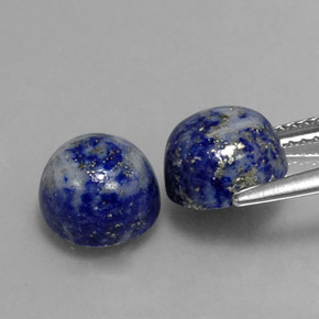 Lapis Lazuli Gemstone in 8 mm (calibrated) Size for Sale, Lapis Lazuli Stone in Royal Blue Color