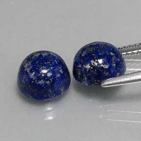 Lapis Lazuli Gemstone in 8 mm (calibrated) Size for Sale, Lapis Lazuli Stone in Royal Blue Color