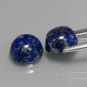 Lapis Lazuli Gemstone in 8 mm (calibrated) Size for Sale, Lapis Lazuli Stone in Royal Blue Color