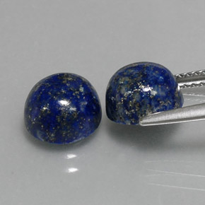 Lapis Lazuli Gemstone in 8 mm (calibrated) Size for Sale, Lapis Lazuli Stone in Royal Blue Color