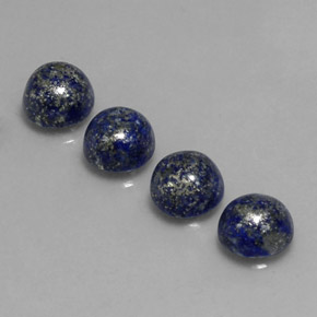 10.08 ct Blue Lapis Lazuli Gemstone, Lapis Lazuli Gem in Round Cabochon Shape for Sale.