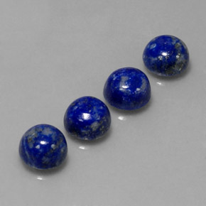 10.07 ct Blue Lapis Lazuli Stone, Natural Lapis Lazuli in Round Cabochon Shape for Sale