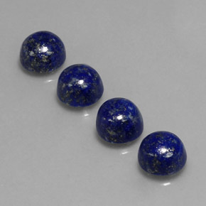Lapis Lazuli Gemstone in 8 mm (calibrated) Size for Sale, Lapis Lazuli Stone in Royal Blue Color
