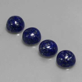 9.77 ct Blue Lapis Lazuli Gemstone, Lapis Lazuli Gem in Round Cabochon Shape for Sale.