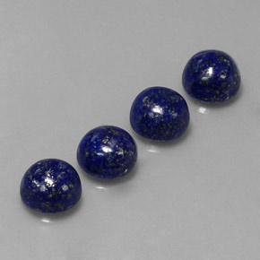 9.77 ct Blue Lapis Lazuli Stone, Natural Lapis Lazuli in Round Cabochon Shape for Sale