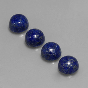 10.10 ct Blue Lapis Lazuli Gemstone, Lapis Lazuli Gem in Round Cabochon Shape for Sale.