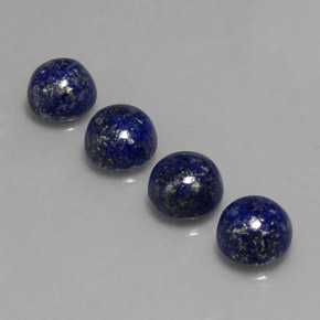 10.28 ct Blue Lapis Lazuli Gemstone, Lapis Lazuli Gem in Round Cabochon Shape for Sale.