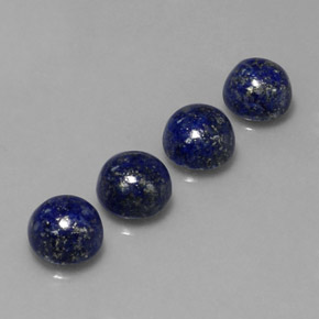 10.28 ct Blue Lapis Lazuli Stone, Natural Lapis Lazuli in Round Cabochon Shape for Sale