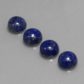9.73 ct Blue Lapis Lazuli Gemstone, Lapis Lazuli Gem in Round Cabochon Shape for Sale.