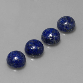 9.73 ct Blue Lapis Lazuli Stone, Natural Lapis Lazuli in Round Cabochon Shape for Sale