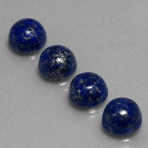 9.90 ct Blue Lapis Lazuli Gemstone, Lapis Lazuli Gem in Round Cabochon Shape for Sale.