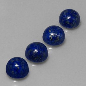9.76 ct Blue Lapis Lazuli Stone, Natural Lapis Lazuli in Round Cabochon Shape for Sale