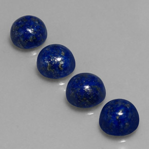 Lapis Lazuli Gemstone in 8 mm (calibrated) Size for Sale, Lapis Lazuli Stone in Royal Blue Color