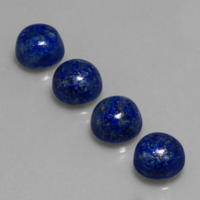 10.28 ct Blue Lapis Lazuli Gemstone, Lapis Lazuli Gem in Round Cabochon Shape for Sale.