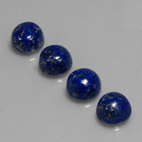 10.88 ct Blue Lapis Lazuli Gemstone, Lapis Lazuli Gem in Round Cabochon Shape for Sale.