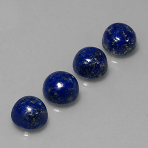 10.88 ct Blue Lapis Lazuli Stone, Natural Lapis Lazuli in Round Cabochon Shape for Sale