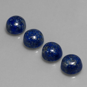 10.97 ct Blue Lapis Lazuli Gemstone, Lapis Lazuli Gem in Round Cabochon Shape for Sale.