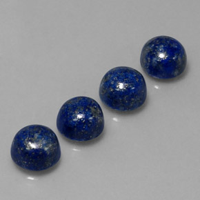 10.97 ct Blue Lapis Lazuli Stone, Natural Lapis Lazuli in Round Cabochon Shape for Sale