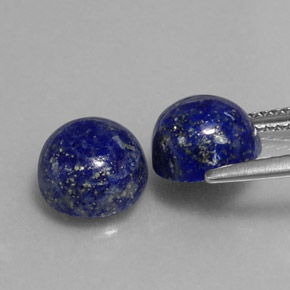 Lapis Lazuli Gemstone in 8 mm (calibrated) Size for Sale, Lapis Lazuli Stone in Royal Blue Color