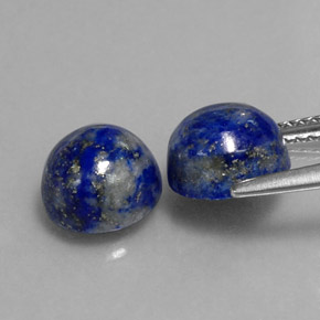 Lapis Lazuli Gemstone in 8 mm (calibrated) Size for Sale, Lapis Lazuli Stone in Royal Blue Color