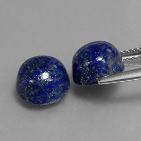 Lapis Lazuli Gemstone in 8 mm (calibrated) Size for Sale, Lapis Lazuli Stone in Royal Blue Color