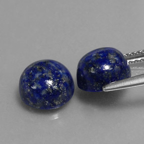 Lapis Lazuli Gemstone in 8 mm (calibrated) Size for Sale, Lapis Lazuli Stone in Royal Blue Color