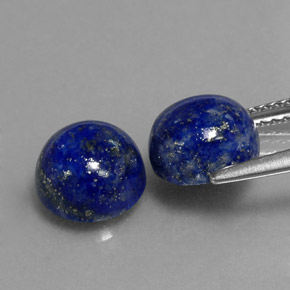 Lapis Lazuli Gemstone in 8 mm (calibrated) Size for Sale, Lapis Lazuli Stone in Royal Blue Color