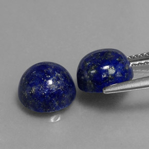 Lapis Lazuli Gemstone in 8 mm (calibrated) Size for Sale, Lapis Lazuli Stone in Royal Blue Color