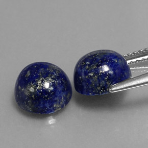 Lapis Lazuli Gemstone in 8 mm (calibrated) Size for Sale, Lapis Lazuli Stone in Royal Blue Color