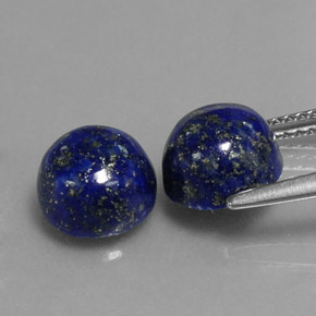 Lapis Lazuli Gemstone in 8 mm (calibrated) Size for Sale, Lapis Lazuli Stone in Royal Blue Color