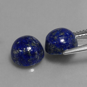 Lapis Lazuli Gemstone in 8 mm (calibrated) Size for Sale, Lapis Lazuli Stone in Royal Blue Color