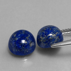 Lapis Lazuli Gemstone in 8 mm (calibrated) Size for Sale, Lapis Lazuli Stone in Royal Blue Color