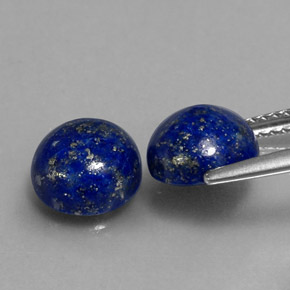 Lapis Lazuli Gemstone in 8 mm (calibrated) Size for Sale, Lapis Lazuli Stone in Royal Blue Color