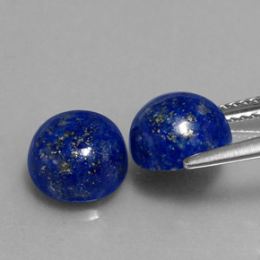 Lapis Lazuli Gemstone in 8 mm (calibrated) Size for Sale, Lapis Lazuli Stone in Royal Blue Color