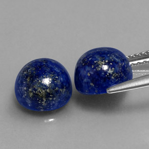 Lapis Lazuli Gemstone in 8 mm (calibrated) Size for Sale, Lapis Lazuli Stone in Royal Blue Color