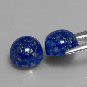 Lapis Lazuli Gemstone in 8 mm (calibrated) Size for Sale, Lapis Lazuli Stone in Royal Blue Color