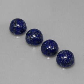 10.10 ct Blue Lapis Lazuli Stone, Natural Lapis Lazuli in Round Cabochon Shape for Sale