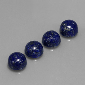 10.56 ct Blue Lapis Lazuli Gemstone, Lapis Lazuli Gem in Round Cabochon Shape for Sale.