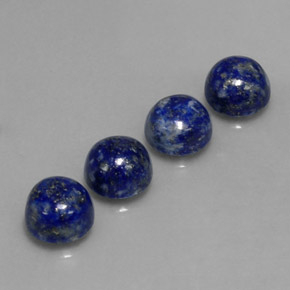 Lapis Lazuli Gemstone in 8 mm (calibrated) Size for Sale, Lapis Lazuli Stone in Royal Blue Color
