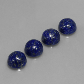 9.79 ct Blue Lapis Lazuli Gemstone, Lapis Lazuli Gem in Round Cabochon Shape for Sale.