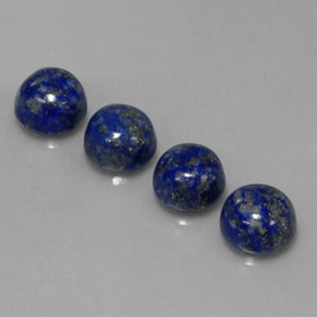 10.31 ct Blue Lapis Lazuli Stone, Natural Lapis Lazuli in Round Cabochon Shape for Sale