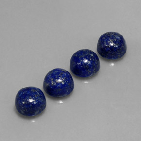 10.44 ct Blue Lapis Lazuli Gemstone, Lapis Lazuli Gem in Round Cabochon Shape for Sale.