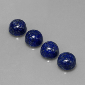 10.44 ct Blue Lapis Lazuli Stone, Natural Lapis Lazuli in Round Cabochon Shape for Sale