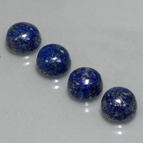 9.78 ct Blue Lapis Lazuli Gemstone, Lapis Lazuli Gem in Round Cabochon Shape for Sale.